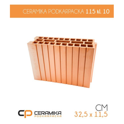 Ceramiczny pustak Cerpol miniMAX 115 P+W Kozłowice