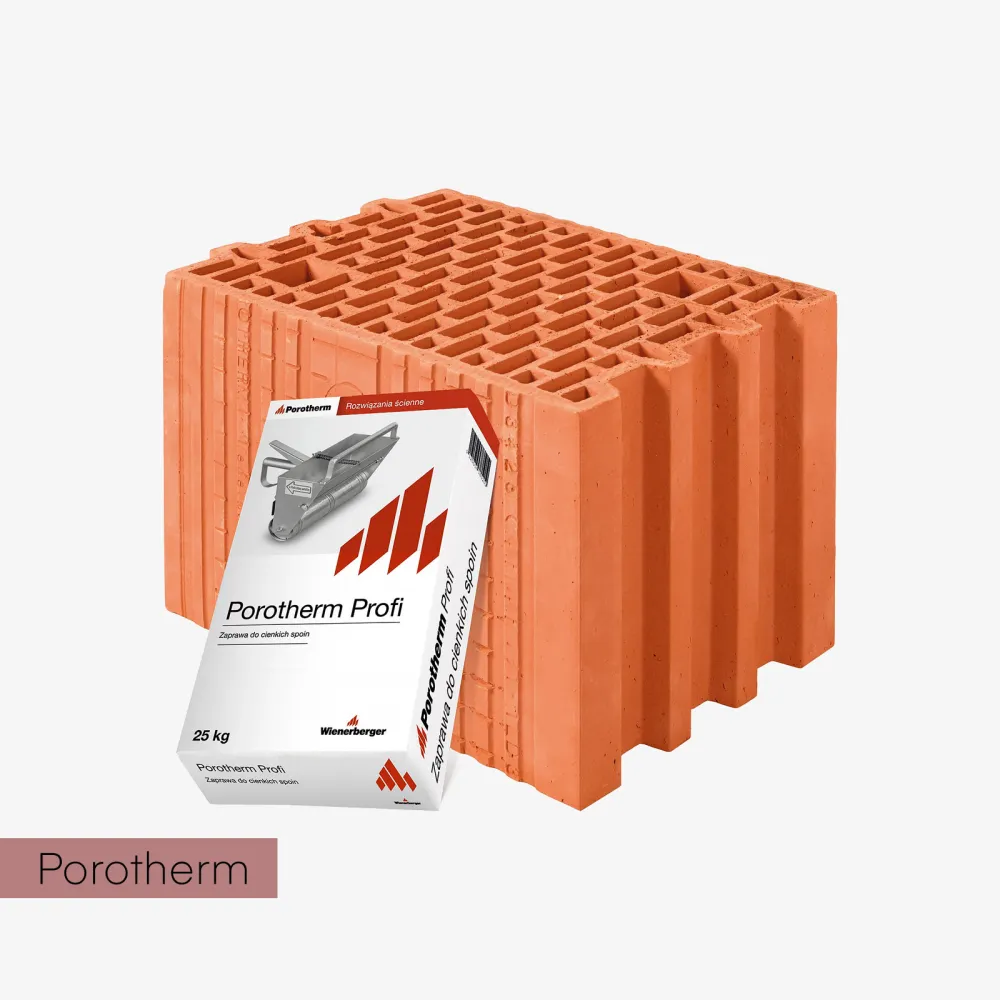 Pustak szlifowany Porotherm 25 Profi z darmową zaprawą klejową - 25 cm