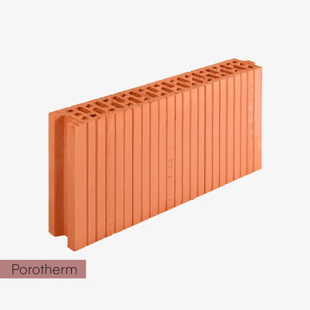 Ściana działowa ceramiczna 8 cm pusta ceramiczny Porotherm 8 P+W