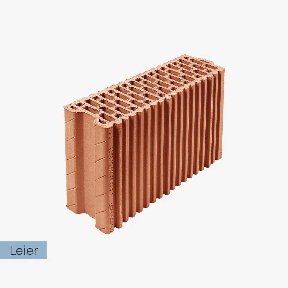 Pustak ceramiczny na ściany działowe  Thermopor 11,5 P+W Leier cena
