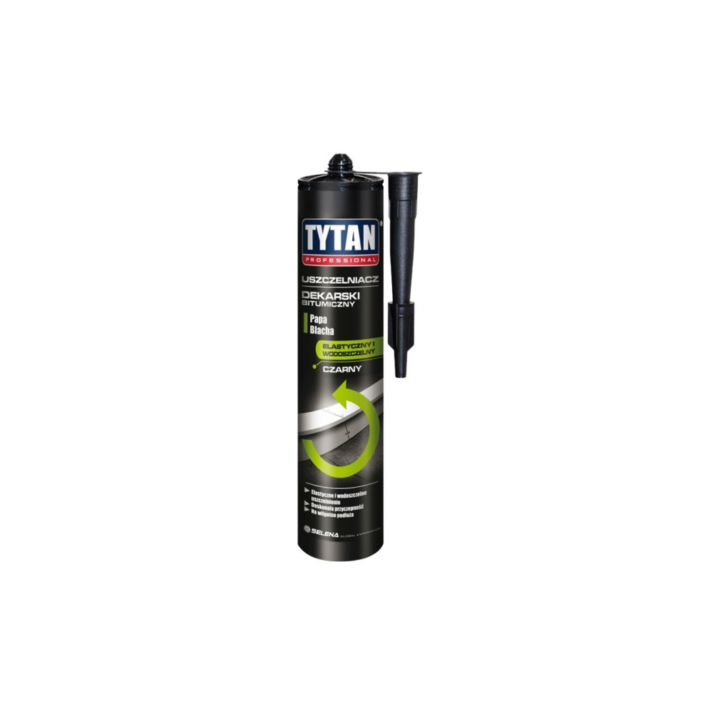 SILIKON uszczelniacz dek bitumiczny czarny TYTAN 280ml